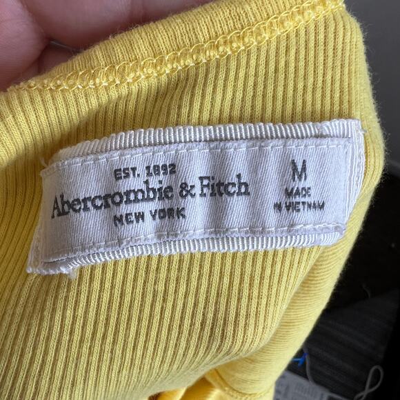 Abercrombie & Fitch Y2K Ribbed‎ Long Line Stretchy Tank Top Layering Preppy - Picture 3 of 6